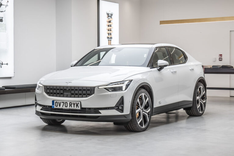 used polestar 2 in showroom