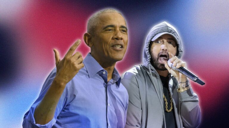 Obama rapping