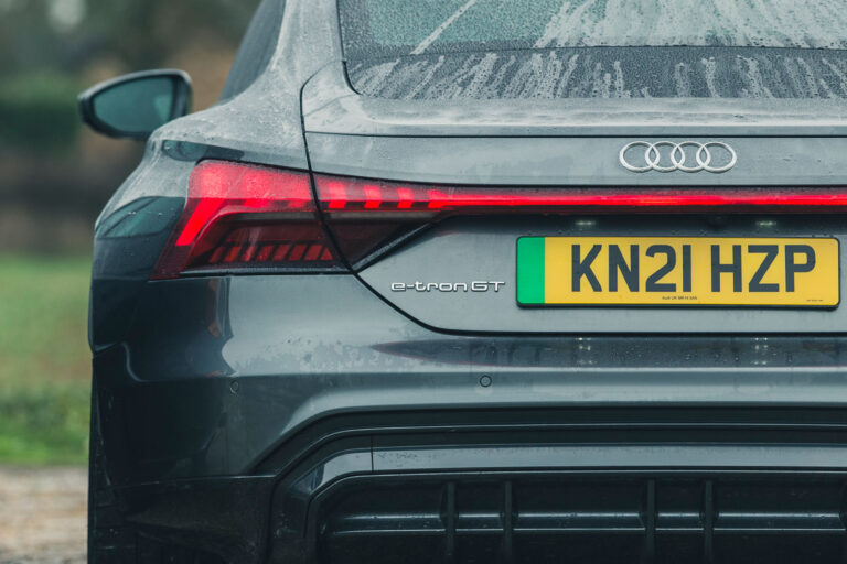 audi e tron gt rear badge