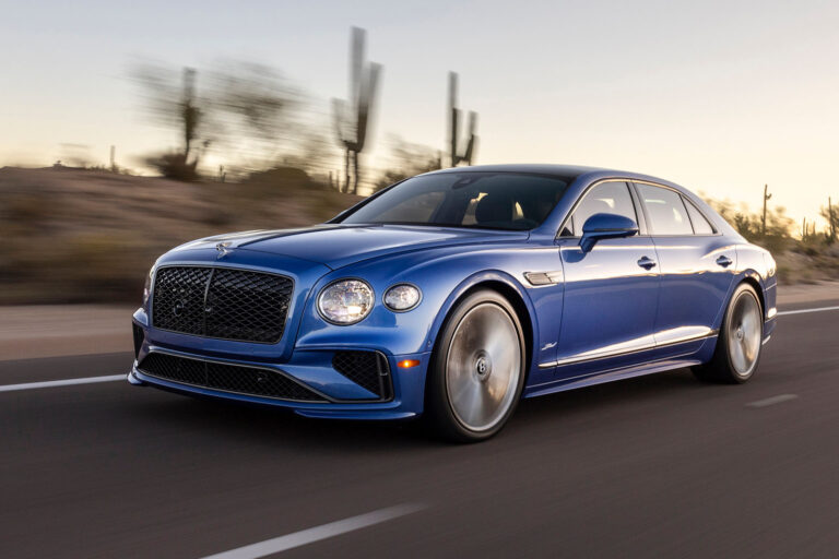 bentley flying spur review 2024 01 front tracking