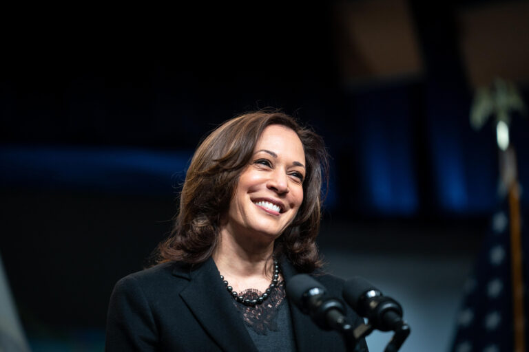 kamala harris dark background official white house photo by lawrence jackson