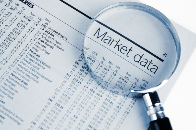 market data under a magnifying glass