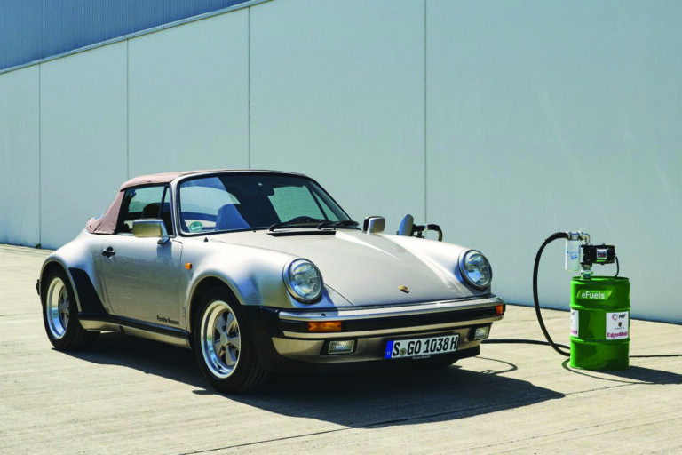 classic porsche refueling using e fuel